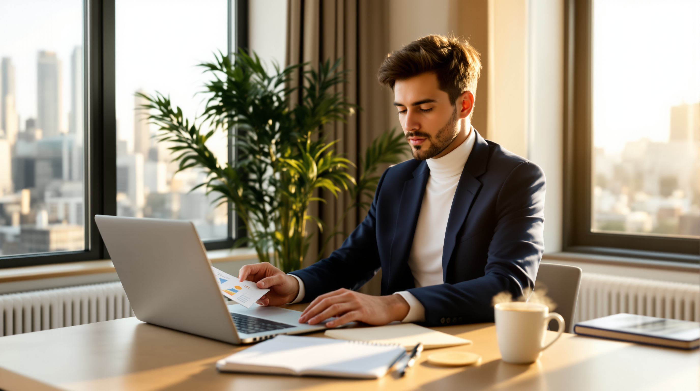 Young professional planning retirement